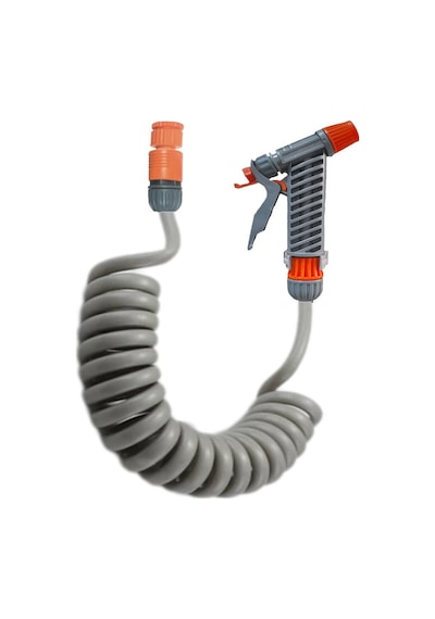 Spiral Balkon Araç Yıkama Bahçe Sulama Hortumu Ve Tetikli Tam Set
