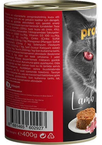 Pro Choice Adult Kuzulu Yetişkin Kedi Konservesi 12 x 400 G