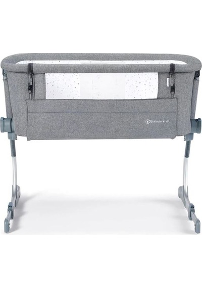 Kinderkraft Uno Up Anne Yanı Beşiği - Grey Melange Grey Kinderkraft Uno Up Anne Yanı Beşiği - Grey Melange Grey