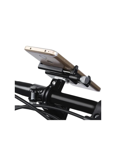 GUB AL6063 CNC G-85 Kr01 Bisiklet Motorsiklet Gidon Metal Vidalı Siyah Telefon Tutucu