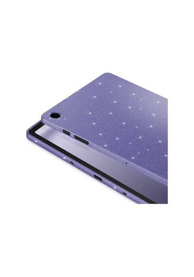 Galaxy Tab S10 Lite Simli Parlak Görünümlü Zore Tablet Koton Kılıf - Lila Uyumlu Arka Kapak