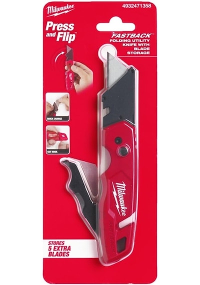 Milwaukee Fastback Maket Bıçağı Yedekli Yeni 4932471358