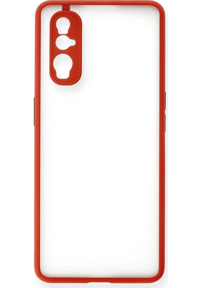 Newface - 558 - Oppo Find X2 Kılıf Montreal Silikon Kapak - Csmo-tex - - Kırmızı
