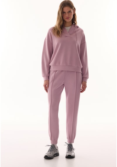 Penti Lila V Yaka Oversize Kapüşonlu Sweatshirt