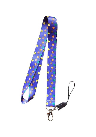 Kart Askı Ipi, Yaka Askı Ipi, Boyun Askı - 2 Cm Çınar Yaprağı