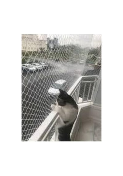 Kedi Koruma Filesi, Balkon İçin 2,50 X 8 Metre, 1 Mm Kalınlık