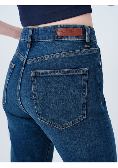 LOFT Comfort Straight Comfort Fit Kadın Pantolon Lf2037064 Q1.v1 Denim