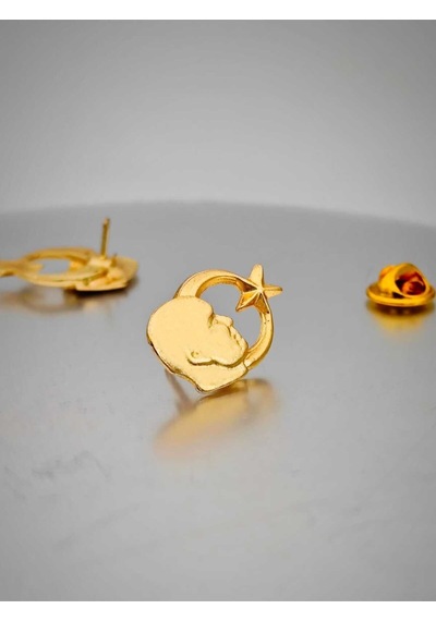 Yörük Tasarım 4 Lü Yaka Rozeti Gold Set Altın