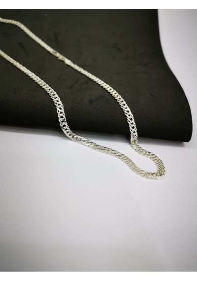 Omar Silver Erkek Rambo Gümüş Kolye Zincir 4,3 Mm