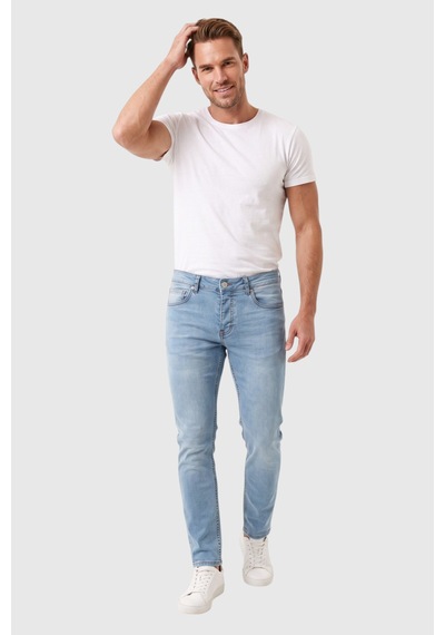 Rizzup Erkek Slim Fit Dar Kesim Likralı Açık Mavi Kot Pantolon Dar Paça İnce Esnek Jean 2608306 Rizzup Erkek Slim Fit Dar Kesim Likralı Açık Mavi Kot Pantolon Dar Paça İnce Esnek Jean 2608306