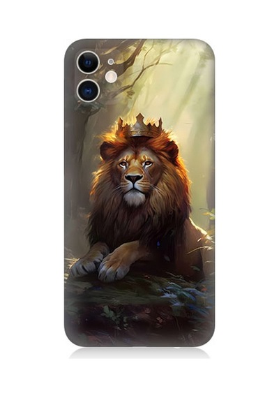 Apple Uyumlu iPhone 11 Silikon Kılıf Kral Aslan