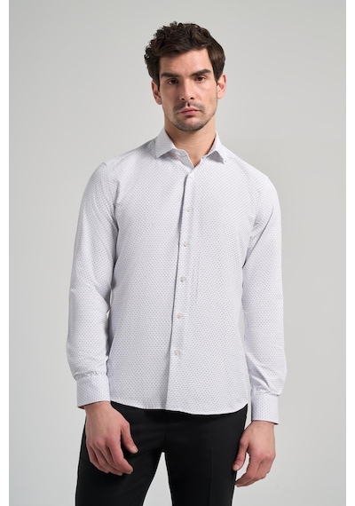 İmza Uzun Kol Desenli Armürlü İtalyan Yaka Cepsiz Pamuklu Classic Slim Fit Gömlek 1004250196 Siyah İmza Uzun Kol Desenli Armürlü İtalyan Yaka Cepsiz Pamuklu Classic Slim Fit Gömlek 1004250196 Siyah