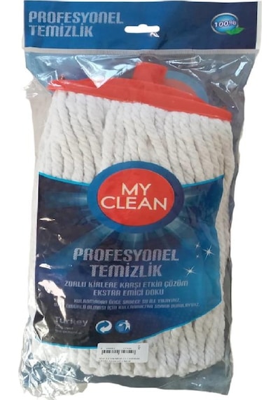 Myclean Mega Geniş Mop Pamuklu Püskül Islak Paspas 330 Gr