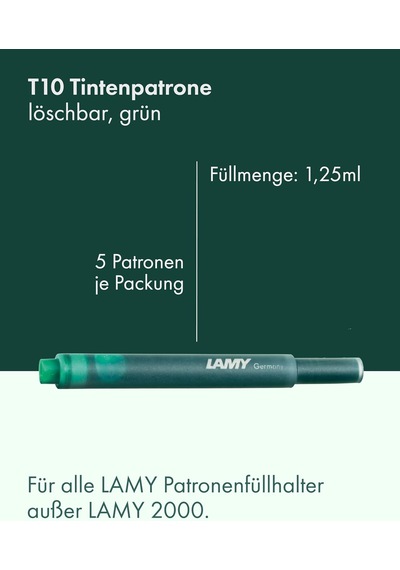 Lamy T10y Dolmakalem Kartuşu 2 Paketi Çok Renkli