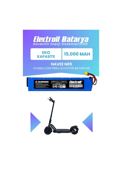 Navee N85 Uyumlu Batarya Eko Kapasite 48v 15.000mah Elektrikli Scooter Bataryası Diğer