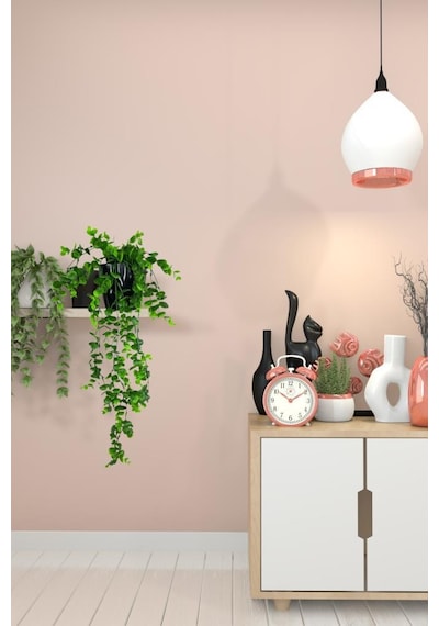 Yapay Çiçek Saksıda Sarkan Şimşir Okaliptus Yapay Sarmaşık 56cm Siyah Saksıda