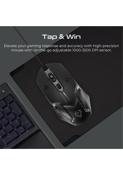 Orion, Oyun Klavyesi Ve Fare, 6 Programlanabilir Fare, Ayarlanabilir 3200 Dpi, Bilek Desteği Ve Çok Renkli Led Arka Plan Aydınlatması