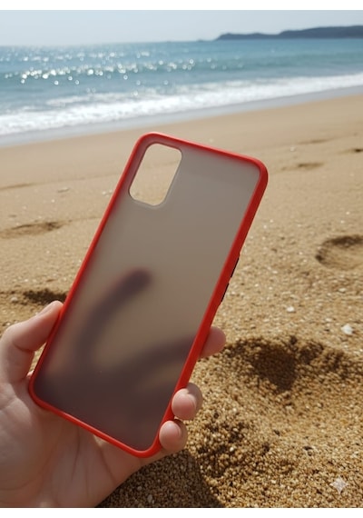 Oppo A92 / Oppo A72 / Oppo A52 Kılıf Fri Mat Yüzey Renkli Kenar Kılıf Kırmızı