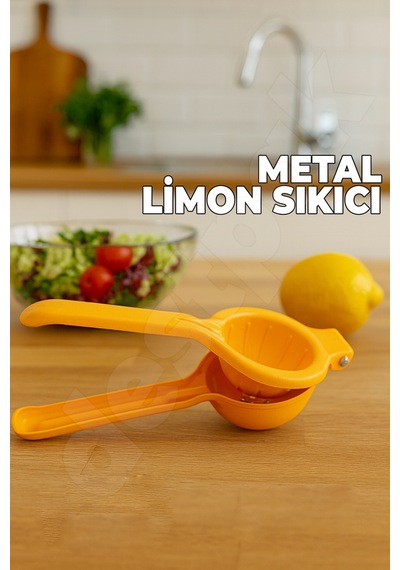 Metal Limon Sıkacağı - Döküm Limon Sıkıcı - Limon Ve Naranciye Sıkıcı - Güçlü Ve Dayanıklı Döküm Diğer