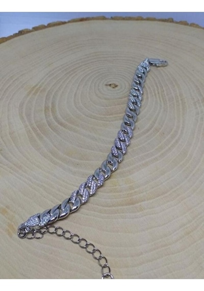 Zirkon Taşlı Gurmet Bileklik Gümüş Renk Çok Renkli