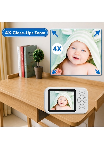 Bebek Kamerası Lcd Ekranlı Gece Görüşlü Bebek Telsizi Bebek Odası Kamerası Monitörü
