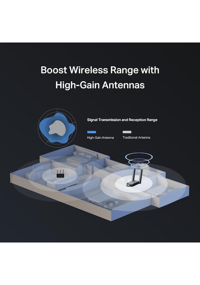 Ma37beh Be6500 Wi-fi 7 Kablosuz Usb Adaptör 6.5 Gbps Üç Bant Hız 6 Ghz Desteği Yüksek Kazançlı Anten Usb 3.0 Dahili Sürücü Tak Çalıştır Wpa3 Güvenlik Windows 10/11 Uyumlu