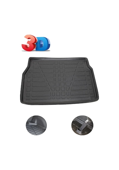 Volkswagen Golf 7 2013-2020 Uyumlu Lıner Araca Özel 3d Alt Bagaj Havuzu - Golf 7