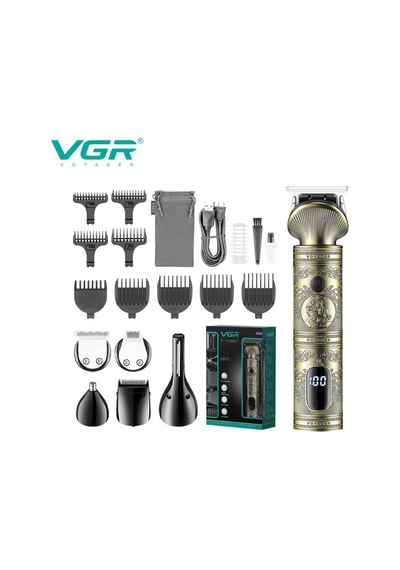 Vgr Profesyonel Saç Kesme Makinesi Tek Gövde 6 Başlık Standlı V-106