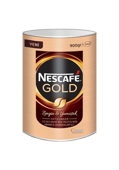 Nescafe Nestle Gold Teneke Signature 900gr 12456216 12584221 Açık Ahşap