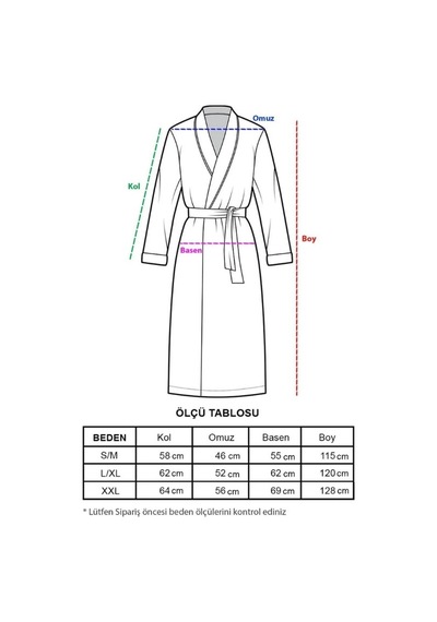 Unisex Soho Pike Bornoz - Antrasit