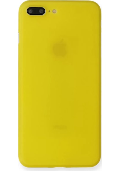 Newface Apple iPhone Uyumlu 7 Plus Kılıf Pp Ultra İnce Kapak - Sarı