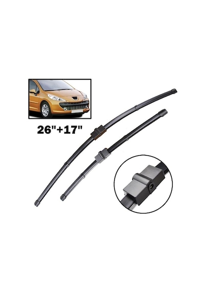 Peugeot 207 Ön + Arka Cam Muz Silecek Takımı 2007-2012 N11.4025