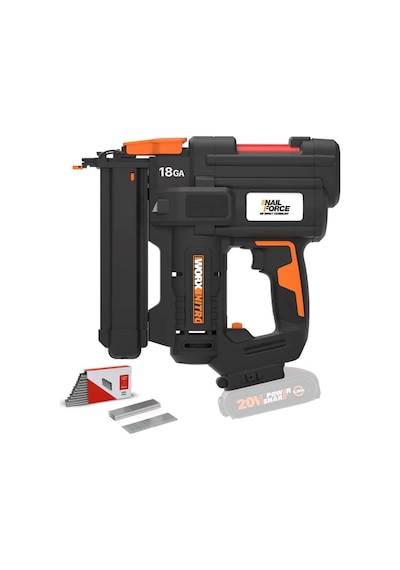 Worx Wx844.9 20volt 16-40mm Profesyonel Şarjlı Zımba Makinesi + 2700 Adet Yedek Zımba Akü Dahil Değildir