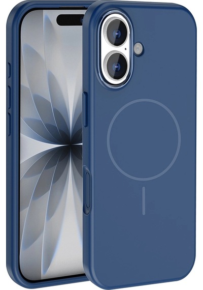 Apple Uyumlu iPad iPhone 17 Kılıf M-safe Şarj Özellikli Metal Kamera Çerçeveli Zore Edi Silikon Kapak Çok Renkli