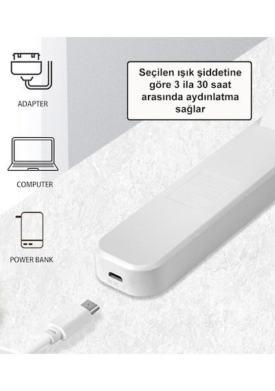 Greentech Şarjlı 3 Renk Portatif LED Aydınlatma / GT-CL12