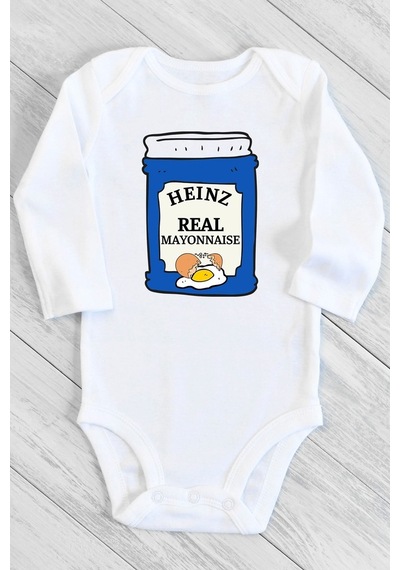 Tuğbababy Baby Bebek Beyaz Mayonez Çıtçıtlı Body Kız Erkek Beyaz