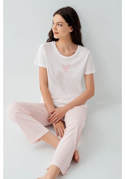 Arnetta Ar3593-s Bayan Pijama Takımı Beyaz