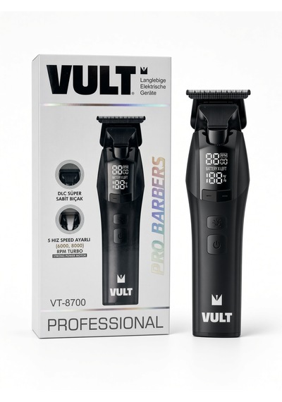 Vult Vt-8700 Saç Sakal Tıraş Makinesi 5 Kademe İnce Kesim