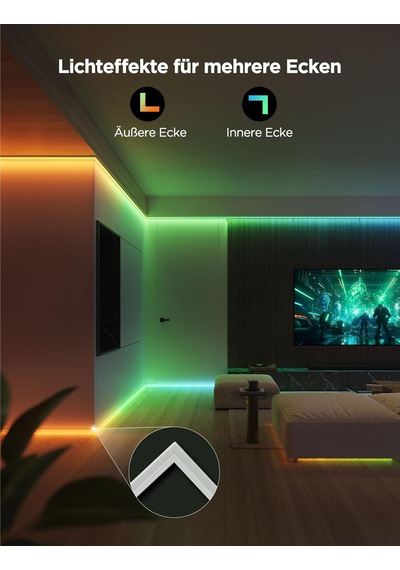 Govee Rgbıc Profilli Led Şerit, Alexa Ve Google Assistant İle Uyumlu 5m Led Şerit, 64 Sahne Modu, App Kontrolü, Müzik Senkronizasyonu, Oturma Odası, Yatak Odası, Süpürgelikler, Dolap İçin Lamba Siyah Govee Rgbıc Profilli Led Şerit, Alexa Ve Google Assistant İle Uyumlu 5m Led Şerit, 64 Sahne Modu, App Kontrolü, Müzik Senkronizasyonu, Oturma Odası, Yatak Odası, Süpürgelikler, Dolap İçin Lamba Siyah