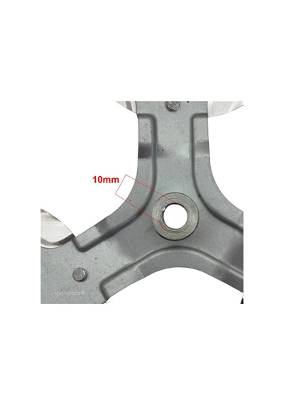 Çok Marka İle İle Uyumlu Mil Çapı 10mm/stf-2010 Metal Vantilatör Pervanesi