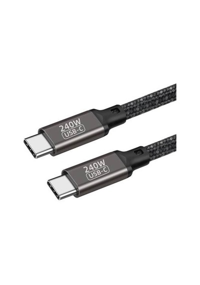 Lexroo Qg02 Type-c To Pd3.1 Data Kablosu 240w 480mbps 1.5 Metre - Siyah