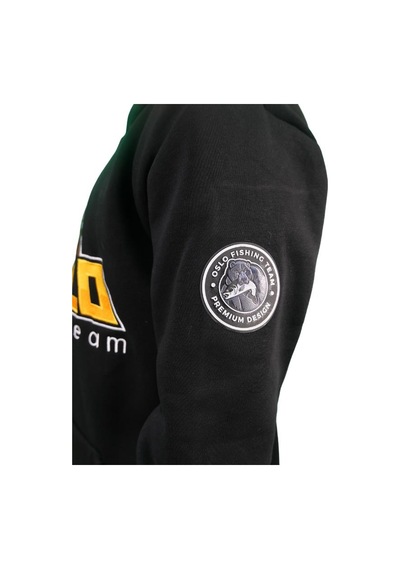 Oslo Bear Siyah Nakışlı Kapüşonlu Sweatshirt Siyah