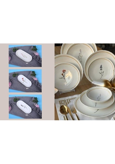 Roy Kıng Lavander All Desıgn 27 Parça Yemek Takımı Lvn 001-scs 016-scs 017-scs 018