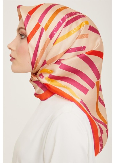Armine Twill İpek Eşarp 24ya9101 50 - Desenli