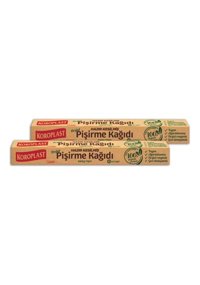 Koroplast Doğal Pişirme Kağıdı Hazır Kesim 10lu X 2 Paket 42 37 Cm Diğer