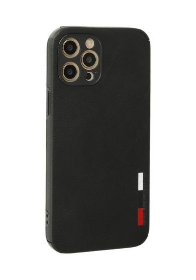 Apple iPhone  Uyumlu- 12 Pro Max Kılıf Loop Deri Silikon - Siyah