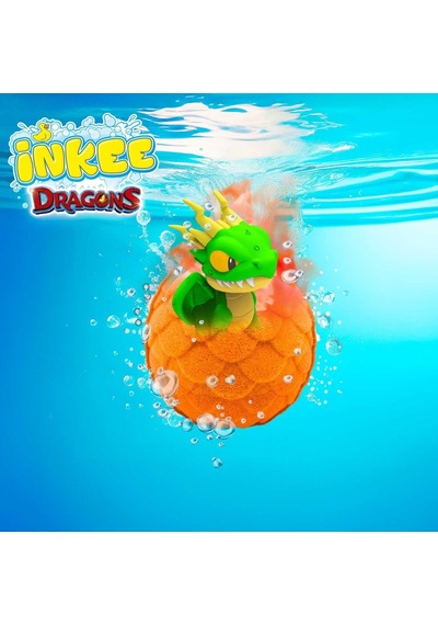 Ejderha Temalı Inkee Sürpriz Banyo Bombası Figürlü Dragons Oyuncağı 100 G 13x7,5x6 Cm