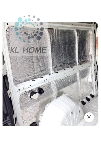 6mm -100cmx100cm 1m2 Alum Folyo Yapışkan Kalınlık Kaput Kauçuk Yalıtım Karavan Oto Ses Ve Isı