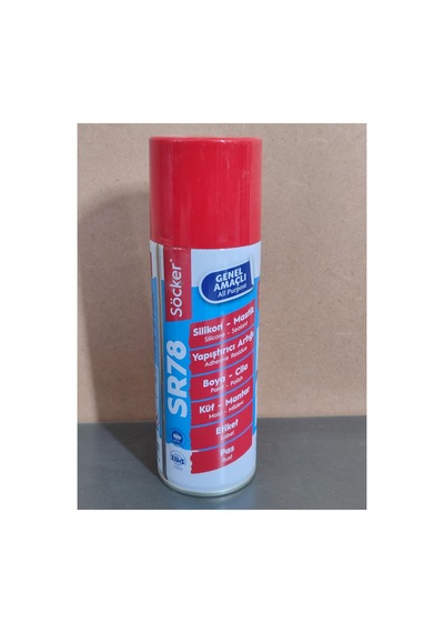 Sr78 Yapışkan Etiket Sökücü Temizleyici Boya Küf Mantar Pas Temizleyici Silikon Sökücü Sprey 200 Ml