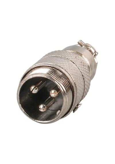 Mayk Gx16-3 Pinli Metal Erkek Konnektör M16 - 16mm